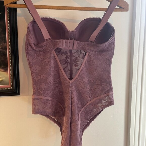 Purple Lace Bodysuit – Size S - Picture 2 of 2